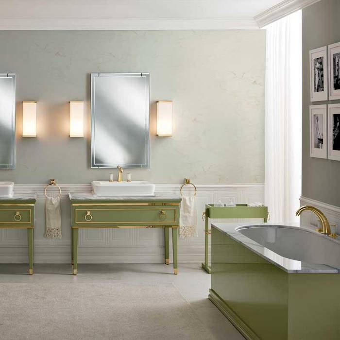 Итальянская мебель для ванной комнаты Oasis серия Lutetia
